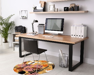 Ronde vloerbescherming Prairiebloemen