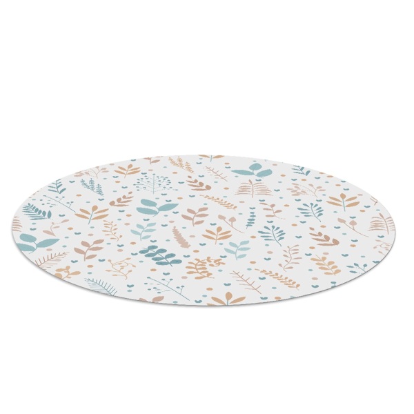 Ronde vloerbescherming Kleine bladeren