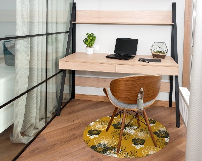 Ronde stoel mat Bloem omtrek