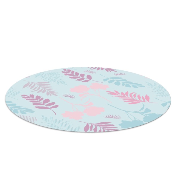 Ronde stoel mat Pastelkleurige vegetatie