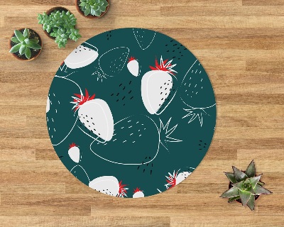 Ronde vloerbescherming Flesgroene aardbei