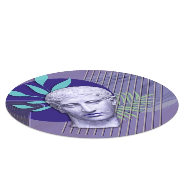 Ronde vloerbescherming Modernistische beeldhouwkunst