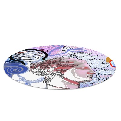 Ronde stoel mat Oude moderne beeldhouwkunst