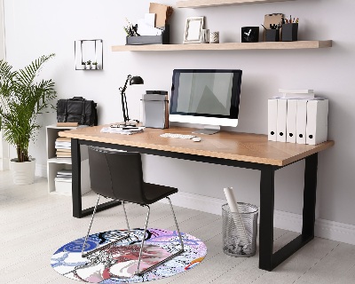 Ronde stoel mat Oude moderne beeldhouwkunst