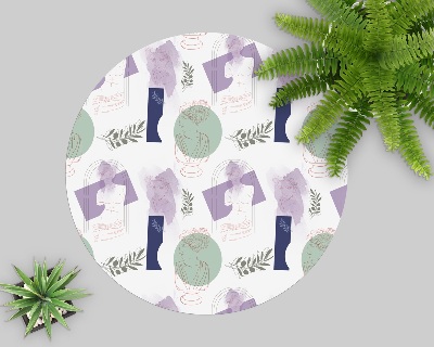 Ronde stoel mat Antieke portretten