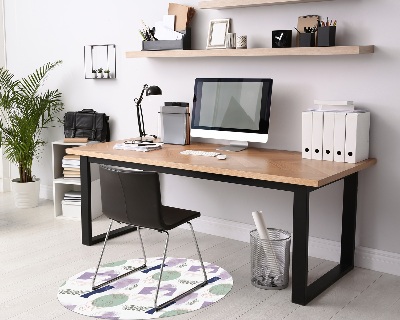 Ronde stoel mat Antieke portretten