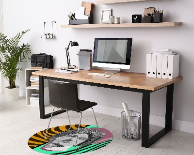 Ronde vloerbescherming voor bureaustoel Moderne beeldhouwkunst