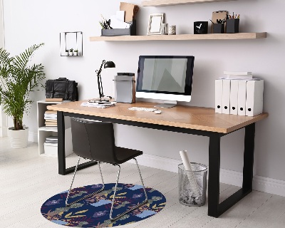 Ronde stoel mat Oude Griekse beeldjes