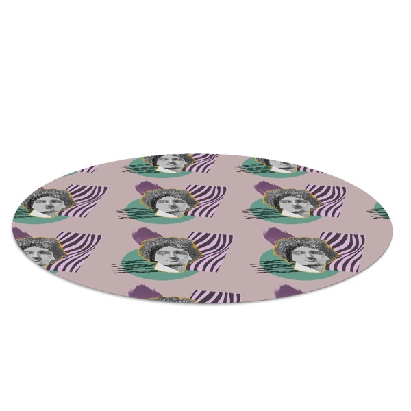 Ronde vloerbescherming voor bureaustoel Minimalistische beeldhouwkunst