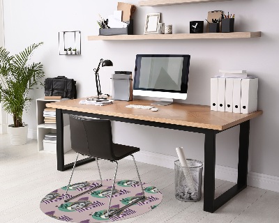 Ronde vloerbescherming voor bureaustoel Minimalistische beeldhouwkunst