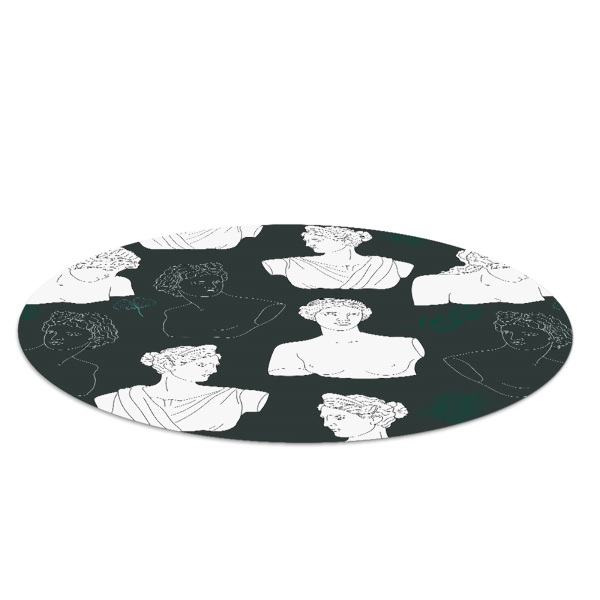 Ronde stoel mat Compositie van sculpturen