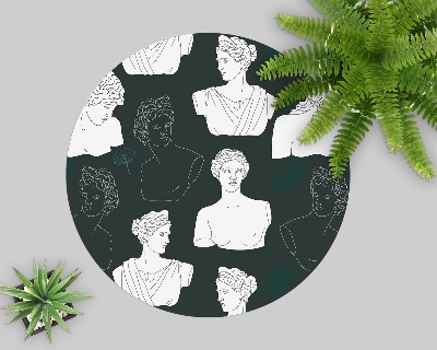 Ronde stoel mat Compositie van sculpturen