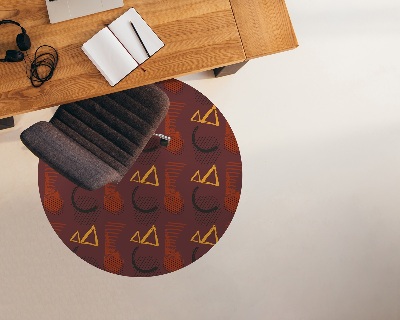 Ronde stoel mat Penseel krabbels