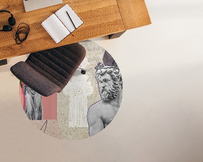 Ronde vloerbescherming Interpretatie van de oudheid