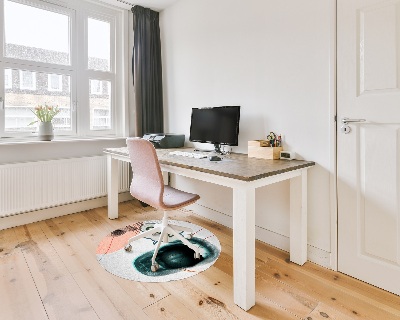 Ronde vloerbescherming voor bureaustoel Lippen omg!