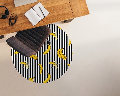 Ronde vloerbescherming Bananen op de strepen