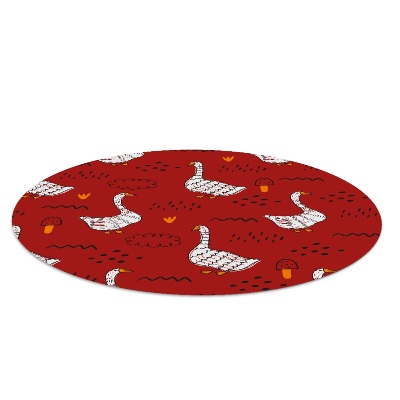 Ronde stoel mat Ganzen op de kust