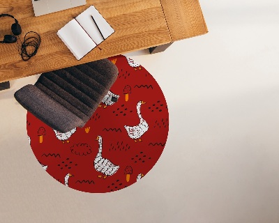 Ronde stoel mat Ganzen op de kust