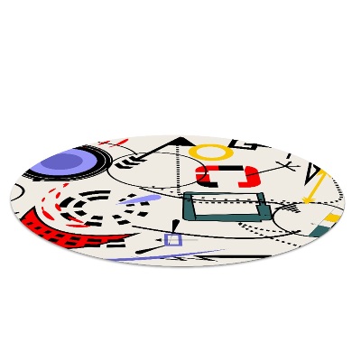 Ronde stoel mat Surrealistisch patroon