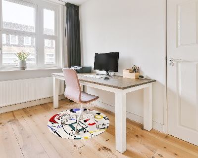 Ronde stoel mat Surrealistisch patroon