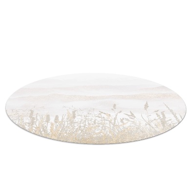 Ronde stoel mat Veld in de mist