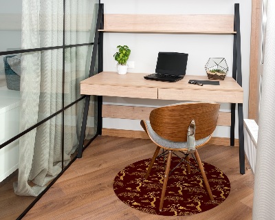 Ronde stoel mat Gouden Tijgerboom