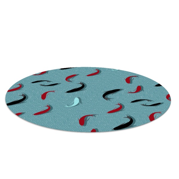 Ronde vloerbescherming Karper- en golfpatronen