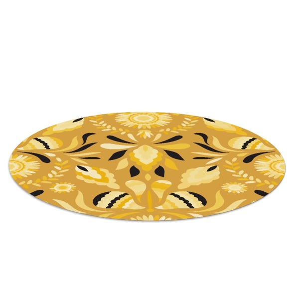 Ronde stoel mat Zomer Aziatisch patroon