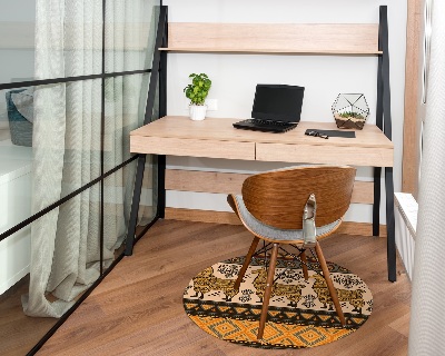 Ronde stoel mat Aziatisch lamapatroon