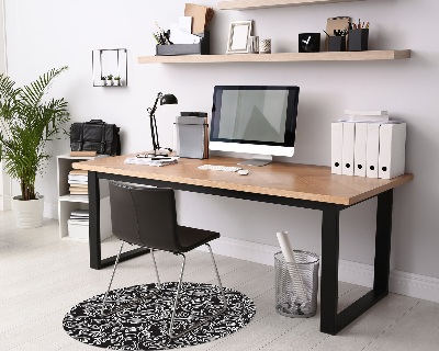 Ronde vloerbescherming Ingewikkelde bladeren