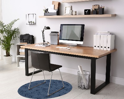 Ronde vloerbescherming voor bureaustoel Geometrische bogen