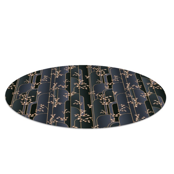 Ronde vloerbescherming voor bureaustoel Decoratieve planten