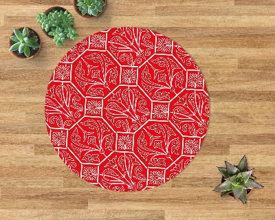 Ronde vloerbescherming voor bureaustoel Decoratieve avant-garde