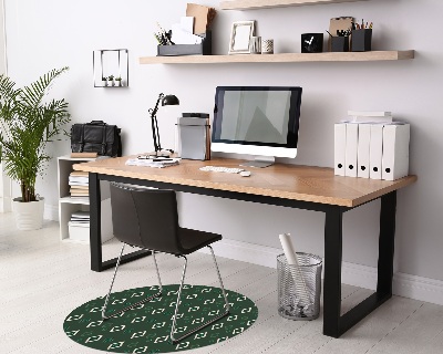 Ronde stoel mat Diamanten met marmer