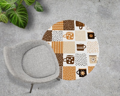 Ronde vloerbescherming voor bureaustoel Mokken, keramiek, schalen