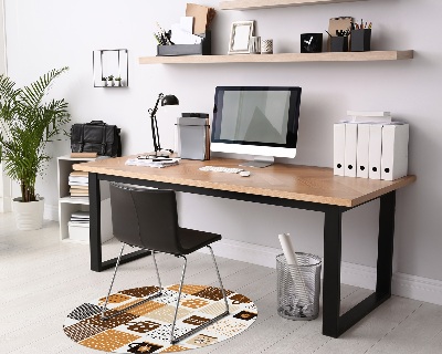 Ronde vloerbescherming voor bureaustoel Mokken, keramiek, schalen