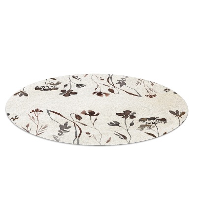 Ronde stoel mat Schaduwen van bloemen