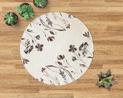 Ronde stoel mat Schaduwen van bloemen