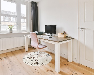 Ronde stoel mat Schaduwen van bloemen