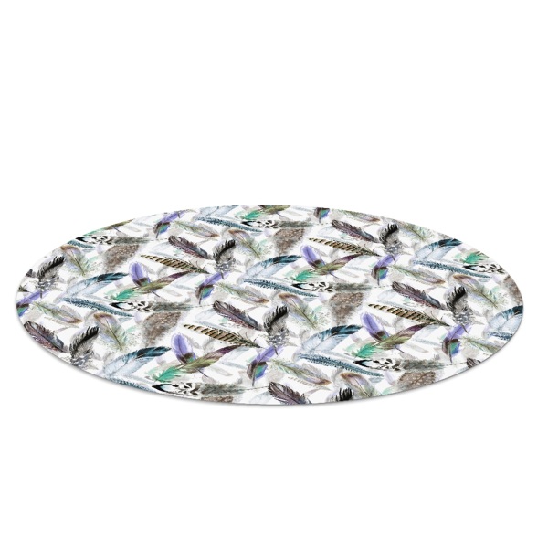 Ronde vloerbescherming Vogelveren