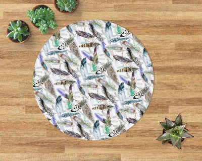 Ronde vloerbescherming Vogelveren