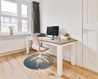 Ronde vloerbescherming voor bureaustoel Sterren en planeten