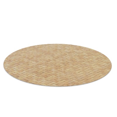Ronde stoel mat Rotan patroon