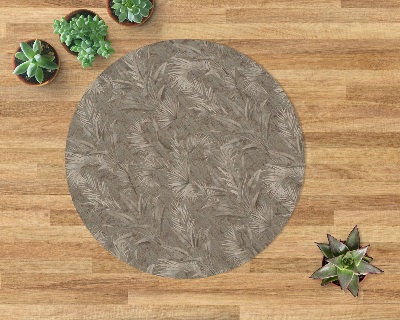 Ronde vloerbescherming De natuur vertrekt