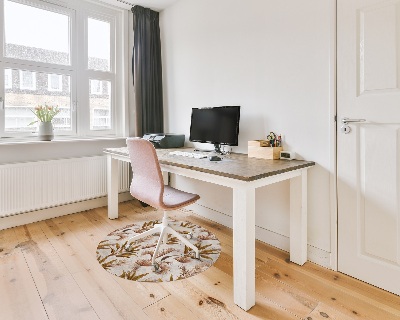 Ronde vloerbescherming voor bureaustoel Natuurlijke weelderige vegetatie