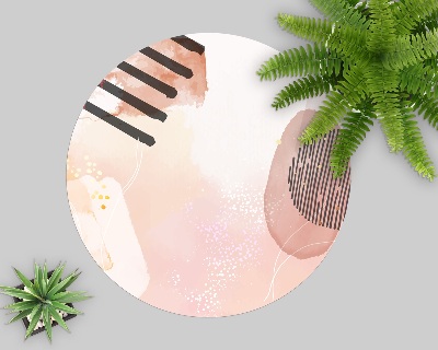 Ronde vloerbescherming voor bureaustoel Aquarel abstractie