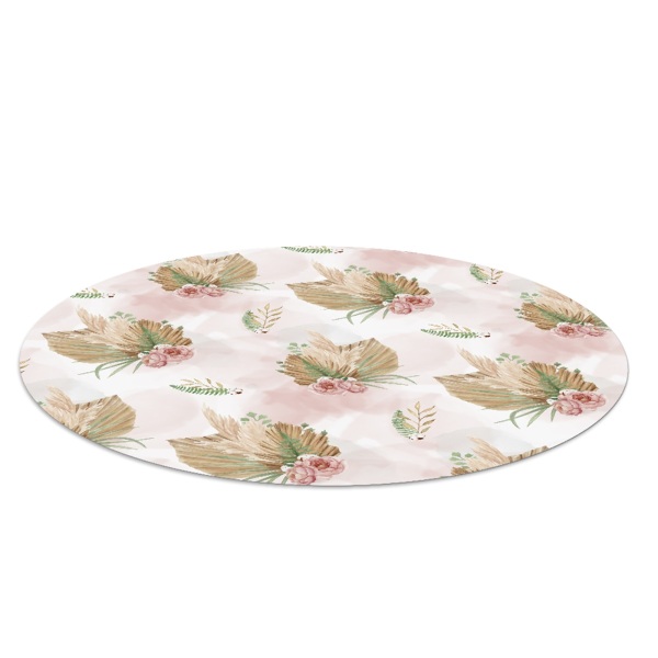 Ronde vloerbescherming Bloemencompositie