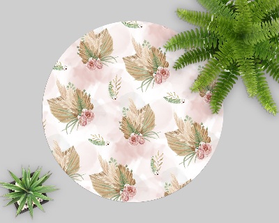 Ronde vloerbescherming Bloemencompositie