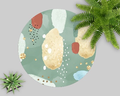 Ronde vloerbescherming voor bureaustoel Aquarelpatronen