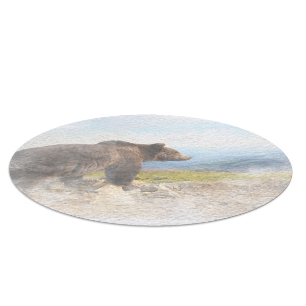 Ronde stoel mat Aquarel beer